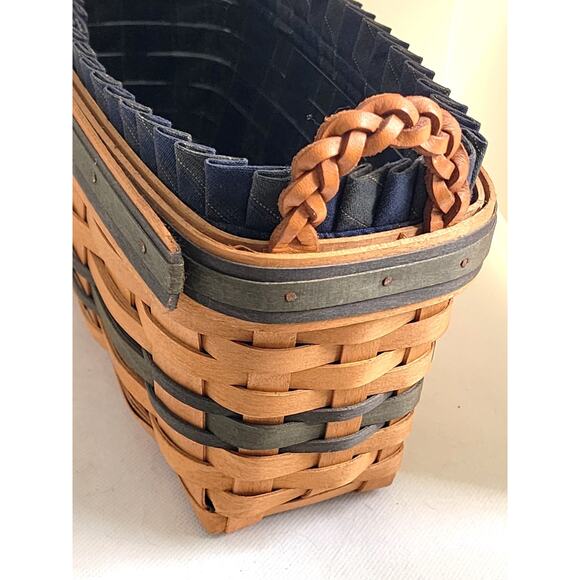 LONGABERGER BASKET-Collectors Club-Welcome Home-Liner & Protector-signed 1996 - Picture 8 of 14